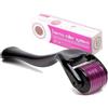 Unique Body Beauty Derma Roller per la crescita dei capelli, 0,50 mm, con 540 micro aghi in titanio, stimola i follicoli piliferi e migliora la circolazione del cuoio capelluto