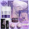 Pearshek Regalo di lavanda per donne, set regalo di compleanno unico per lei, set da bagno rilassante spa per un sonno efficace, idee per la cura di sé per sorella, signore, amica, festa della mamma