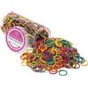 JASVERLIN Elastici colorati per capelli, piccoli elastici per trecce, 1000 pezzi, 1,9 cm