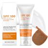 Allony Protezione Solare 100 SPF, Crema Solare 100 SPF, Crema Solare Protezione 100, Cremas Visoe Corpo SPF 100, Idratante, Texture Leggera, Adatta a Tutti I Tipi di Pelle, 50g