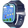 Yxtel Orologio Smartwatch per Bambini, Smartwatch Bambini 1.75" con Torcia LED, Posizionamento GPS, Videochiamate HD, Sveglia, Modalità Gioco, Contapassi, Messaggistica Vocale, Blu