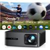 WiMiUS Proiettore 4K【Google TV 14.0/MEMC/2200 ANSI/44W Dolby】Proiettore 4K Smart TV 2+32GB Videoproiettore AutoFocus 6DKeystone Wimius Projector Controllo Vocale HDR10 Bluetooth WiFi per Home Cinema/Esterno