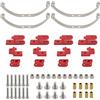 SODIAL 2X(1 Set di Accessori per Sospensioni Smorzamento Molle A Balestra per Part7317