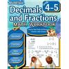 Mathflare Publis Decimals and Fractions Math Workbook 4th and 5th G (Tascabile)
