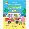 Usborne First Sticker Book Summer: An Interactive Activity with Cute Animal Friends, Sandcastles, Camping, and Over 150 Stickers for Kids' Fun in the Sun