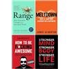 Macmillan/Rethink Press Limited Range: How Generalists Triumph in a Specialized World [Hardcover], Meltdown How To Turn Your Hardship Into Happiness, How To Be F*cking Awesome, Mindset With Muscle 4 Books Collection Set