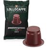 Lollo Caffè Passione Espresso, Miscela Nera - 600 Capsule - Compatibili con le Macchine ad uso domestico Nespresso*
