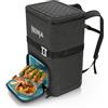 Ninja FrostVault Go Zaino frigo da esterno 23 litri 36 lattine Ghiacciaia a zaino con scomparto Dry Zone, grigio antracite FF136EUUKCG