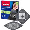 Vileda Set di 2 filtri di scarico, filtro per lavandino, doccia e vasca da bagno, previene intasamenti e odori, filtro di scarico flessibile in TPE con ventose