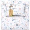 Totsy Baby Copripiumino lettino neonato 100x135 cm - Cotone parure di copripiumini bambino e bambina per culla Set lenzuolo per piumino 100 x 135 cm con federe 60 x 40 cm Oeko-Tex