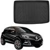 J&J AUTOMOTIVE SCOUTT Vasca Bagagliaio per Renault Captur 2013-2019, in TPE su Misura, Proteggi Baule con Bordo Alto 4 cm, Antiscivolo, Inodore