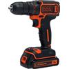 Black+Decker Trapano Avvitatore Compatto Batteria 1.5Ah 18V Litio BDCDC18-QW