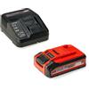 Einhell Kit Batteria 18V 4.0Ah Caricabatterie Rapido 3A Tecnologia PLUS 900W ABS