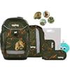 ergobag set zaino scolastico pack Set Bundle ExBeardition - Olive