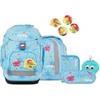 ergobag pack Set Bundle AW25/26, zaino ergonomico per la scuola flessibile 7 pezzi prima elementare Bearwitched - Blu