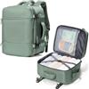 suradar Zaino Ryanair 40x30x20 da Viaggio Aereo Bagaglio a Mano 40x30x20 per Wizzair Eurowings Vueling 24L Piccolo Borsa da Cabina per Donna Uomo, Zaini Porta PC Lavoro Scuola Trekking Verde militare