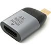 SYSTEM-S Adattatore HDMI 4K standard femmina a USB 3.1 tipo C maschio cavo in grigio