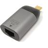 System-S Adattatore LAN RJ45 femmina a USB 3.1 tipo C maschio cavo in grigio