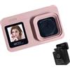 NVOQILIN Fotocamera Digitale 4K Con Sensori 64MP Schermi Doppi Zoom 18x Batteria Ricaricabile Per Gli Studenti Viaggio Vlog