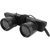 VANZACK Binocolo Portatile 3x HD Design Unico in PC Nero, Leggero e Facile da Indossare, per Pesca e Sport All'aperto
