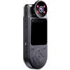 MuchLuckystar 4K Clip-On Ciclismo Camera con Notte e WiFi, Action Cam Compatta per Sport Outdoor e Registrazione Conferenze, Nero