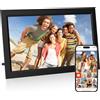Tibuta 32GB 15.6 WiFi Digital Picture Frame 1920x1080 FHD Grande Smart Digital Photo Frame IPS Touch Screen Ruota Automatica Parete Montabile Sensore di Movimento Condividi Foto/Video istantaneamente