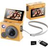 Limtula Fotocamera con schermo più Video 1080P 21 filtri Fotocamera per pollice con scheda memoria Schermo LCD da 1, 47 pollici per creatori contenuti Pollice con doppia lente