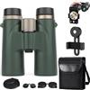 Generico Binocolo War-max 12x42 HD for adulti, for birdwatching, caccia, osservazione delle stelle, viaggi, concerti, nero(Green)