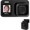NVOQILIN Fotocamera Digitale 4K Con Sensori 64MP Schermi Doppi Zoom 18x Batteria Ricaricabile Per Gli Studenti Viaggio Vlog