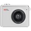 Generic Action camera da 1080p HD di dimensioni pollice, zoom 16x, portachiavi, registratore video, supporto scheda da 128 GB, per studenti, viaggi e uso quotidiano (bianco)