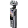 Oxxggkao Telecamera portatile con display da 4,8 cm con porta di tipo C e microfono a condensatore per Vlog e Action Camerar Adventure