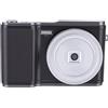 KIMISS Fotocamera Digitale per Vlog 4K 48MP, Zoom 18X Messa a Fuoco Automatica Schermo Ribaltabile da 3 Pollici a 180 Gradi Batteria da 800 MAh, Fotocamera Portatile con Filtro Bellezza (BLACK)
