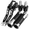 GAYANHU Kit leva di ricambio Per HONDA CB1000R 2008-2013 2014 2015 2016 2017 Moto In Alluminio Freno Leve Di Frizione Manubrio Manopole Estremità(Silver)