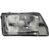EASYSHOP24H Faro Fanale Proiettore Anteriore DX Destro Per Cinquecento 500 Sporting dal 1992 al 1999 Alogeno H4 Gruppo Ottico Luce Fanalino Regolazione Elettrica Parabola Nera