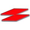 SgW Diamond RS Emblem Car Decal RS Metal Decalcomania Adesivo Corpo Decalcomania Foglia Pannello Lato Coda Etichetta (Rosso Argento)