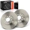 Frankberg Set di dischi freno incl. 2x Dischi Freno Anteriore Ventilato | Compatibile con Golf VI 5K1 Golf V 1K1 Golf Plus 521 5M1 Replace# JZW615301J,5C0615301A Diametro288mm