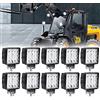 Sonnewelt Faro da Lavoro, 10 X 48W Fari LED Trattore, Fari LED Fuoristrada IP67 Luci di Lavoro Fuoristrada per Moto Auto ATV SUV Trattore