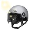 FxaumsGxuk Caschi Da Bici Per Uomo, 26×20×18cm ABS Casco Monopattino Elettrico, Mezzi Caschi Da Bici Con Visiera, Caschis Da Bicicletta Per Donna Uomo, Casco Per Circonferenza Della Testa 54-62cm