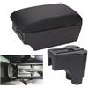 CRRYUQWWM Per Daihatsu Per Terios 2 Bracciolo Box Centrale Contenuto Box Prodotti Interni Auto Bracciolo Stoccaggio Accessori Auto Parti(A2 Black line 7USB)