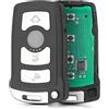 onetop1 chiave a distanza per BMW Serie 7 745i 750Li 760i E65 E66 CAS1 Serie 4 pulsanti ID46 Chip custodia per a guscio serratura caso chiave sostituzione accessori auto ricambio telecomando (868mhz)