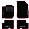 QUEMAR Tappetini Auto per Dacia Duster 2010-2017, Bordo Rosa, 4 Ricami