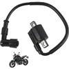 Voxlvytic Bobina di accensione per motocicletta,scooter, ciclomotore,Quad,Kart con motore GY6 125CC,150CC,200CC,250CC,Bobina universale per sostituzione,Accensione rapida,Potenza aumentata e Affidabilità