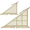 Generic Rete di carico a soffitto per auto, rete portaoggetti triangolare per auto, organizer per tettuccio, tasca portaoggetti per auto, tasca a rete a doppio strato, organizer per tetto per auto, SUV