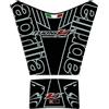 Tankpad Paraserbatoio adesivo resinato effetto 3d compatibile con Aprilia Tuono V4 1100 Factory 2015-2019 Nero