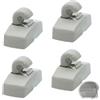 SquishyWorld Set di 4 paraluce per Volkswagen Golf 4 Mk4, B5 B6, furgoni, Amarok, Sharan, Ibiza e Superb. Gancio intercambiabile 3B0857561B.Include ganci parasole di ricambio.