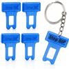 Generico Blocca Clip Anti-Bip Avviso Sonoro Cinture di Sicurezza Auto UltraSlim - Silenziatore Bip Cintura Sicurezza Auto Universale | Clip per Cinture di Sicurezza Auto Compatibili e Sottili - Pack 5 clip