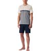 Uncover by Schiesser Uncover By Schiesser - Pigiama da Uomo con Maglietta e Pantaloni Corti - Pigiameria (Confezione da 1), Blu_184225, 58
