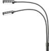 Adam Hall Stands LED 2 ULTRA XLR 3 - Lampada a collo di cigno XLR a 3 poli con 8 COB LED
