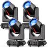 Osusuent Beam Testa Mobile LED Illuminazione da Palco 380W, RGBW 14 Motivi 15 Colori Luce di Festa Messa a Fuoco Elettronica DMX512 Prisma Rotante a 360° per Matrimoni Discoteca Teatri, 4 pezzi