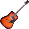 Classic Cantabile WS-10SB Chitarra Western Sunburst, Stile Dreadnought